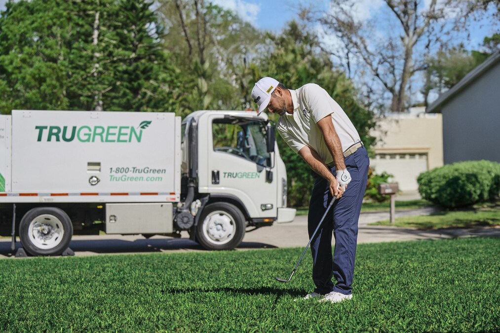 Beautiful lawn maintained by TruGreen